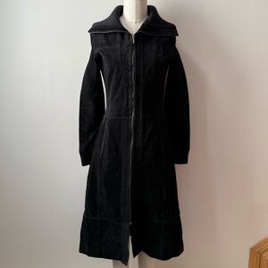 Genuine Suede Italian long coat